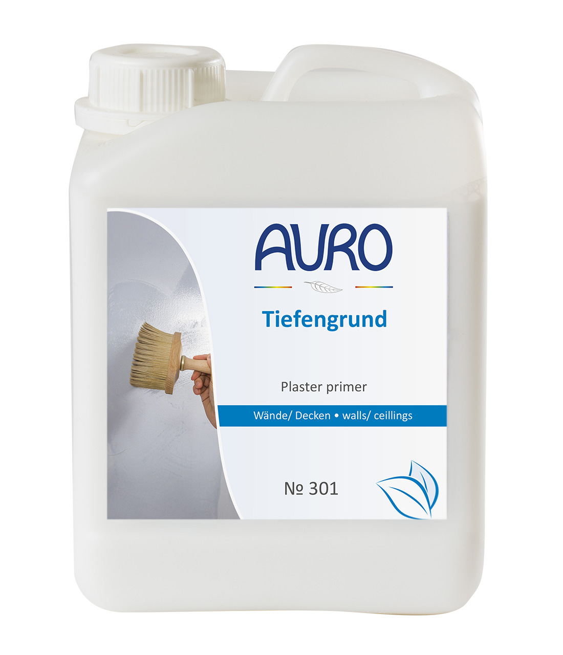 AURO Tiefengrund Nr. 301 im 2 Liter Kanister – konservierungsmittelfrei zur Untergrundvorbereitung
