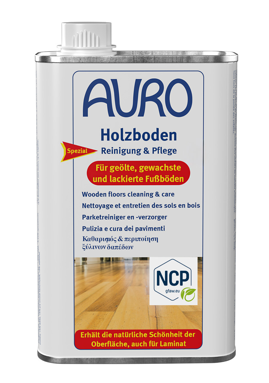 AURO Holzboden Reinigung & Pflege Nr. 661 in 0,5 Liter Blechflasche – gründliche, schonende Reinigung für geölte und lackierte Holzböden