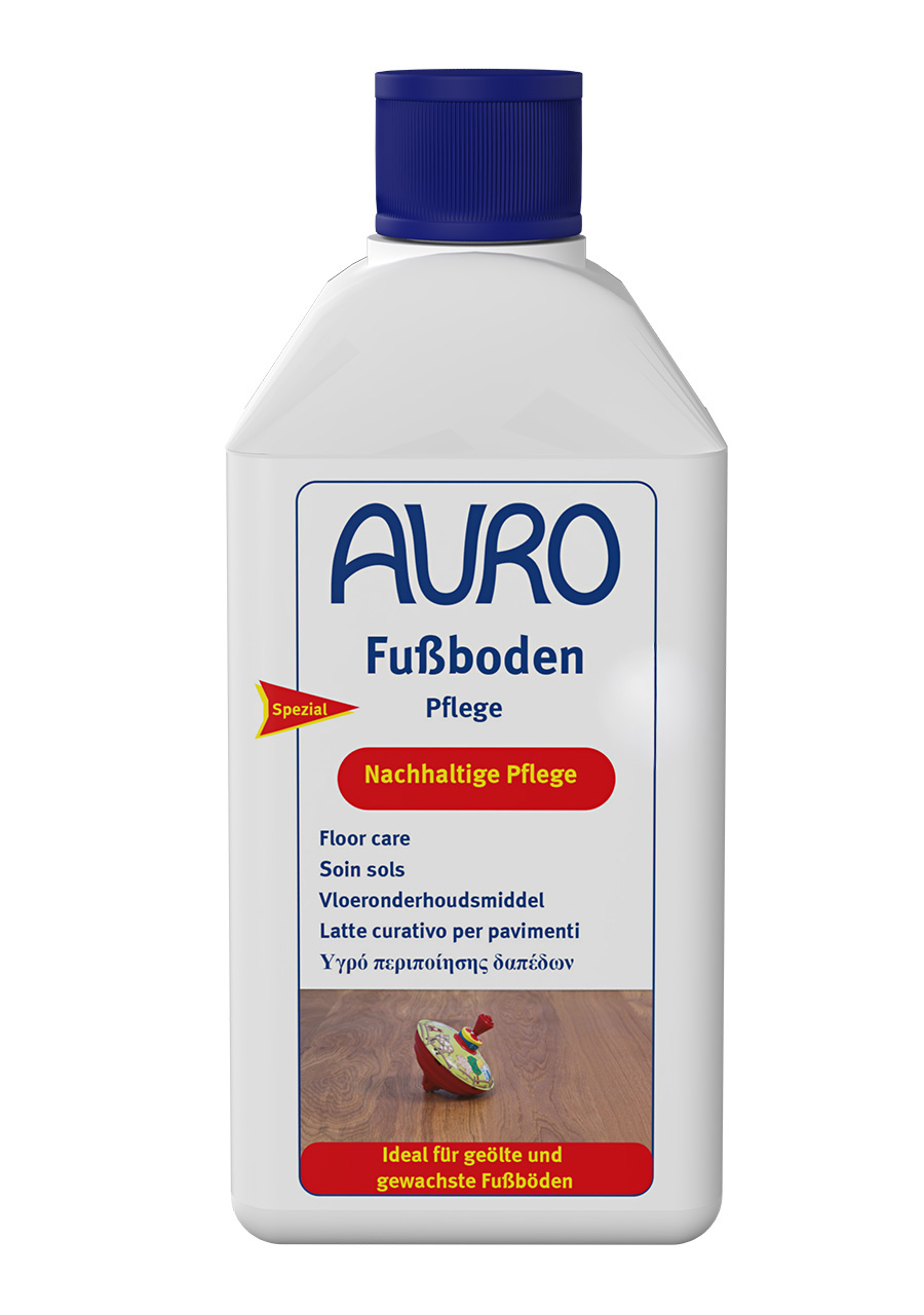 AURO Fußboden-Pflege Nr. 437 in 0,5 Liter Flasche – sanfte Reinigung und Pflege für geölte oder gewachste Holzböden