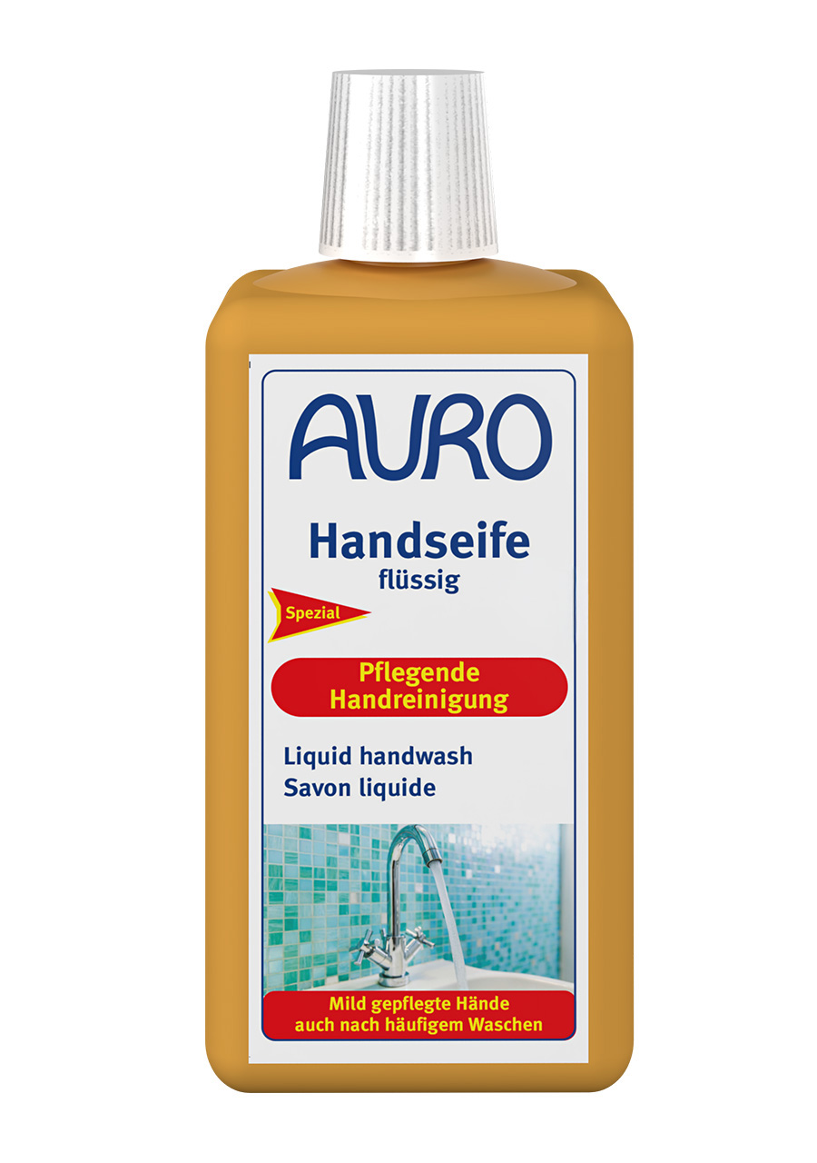 AURO Handseife flüssig Nr. 491 in 0,5 Liter Flasche – milde, pflanzliche Reinigung für empfindliche Hände