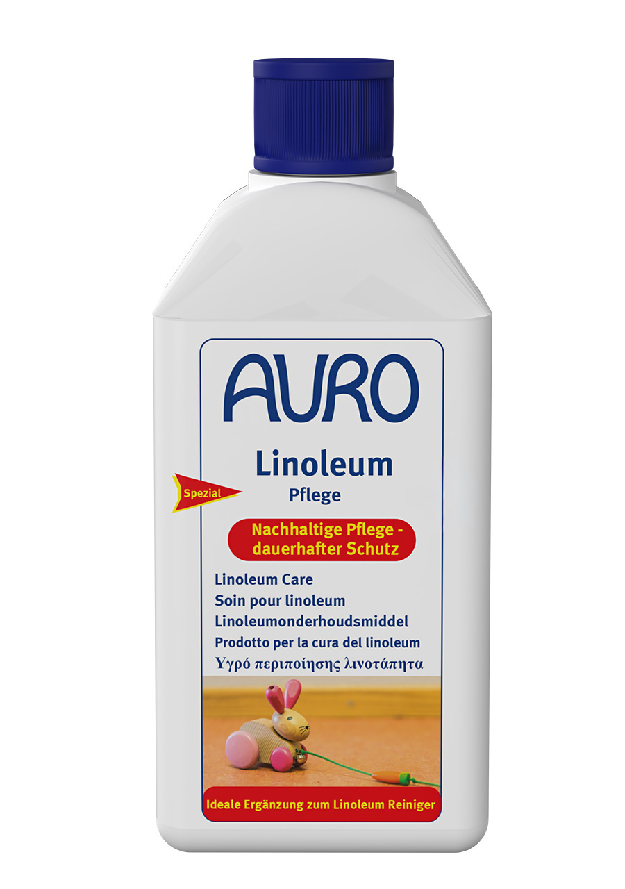 AURO Linoleum-Pflege Nr. 657 in 0,5 Liter Gebinde für schmutzabweisenden Schutzfilm und nachhaltige Bodenpflege