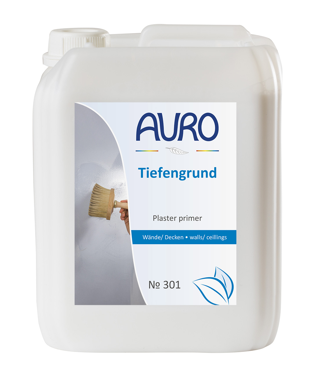 AURO Tiefengrund Nr. 301 im 5 Liter Kanister – ideal für Gipskarton und mineralische Putze