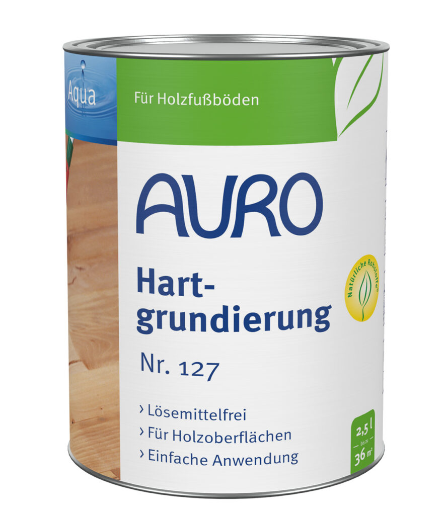 AURO Hartgrundierung Nr. 127 in 2,5 Liter Dose – natürliche Grundierung für Holzbeschichtungen